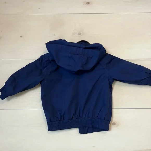 💙 Polo by Ralph Lauren blue hooded outerwear jacket coat toddler 18 months